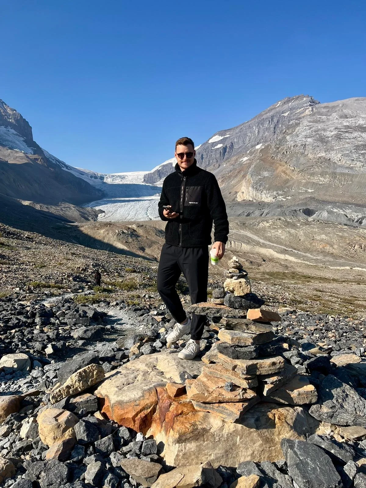 Lukas Bachmann in the Swiss Alps