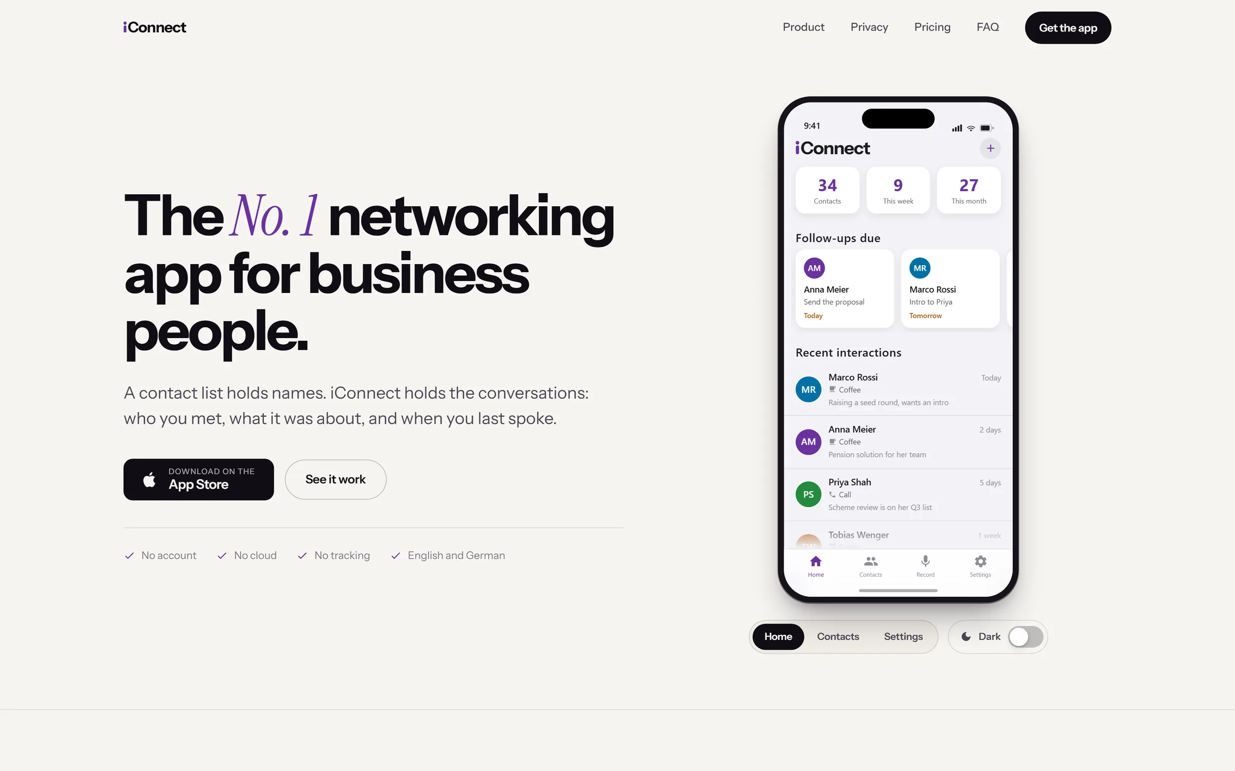 Website www.iconnectapp.ch